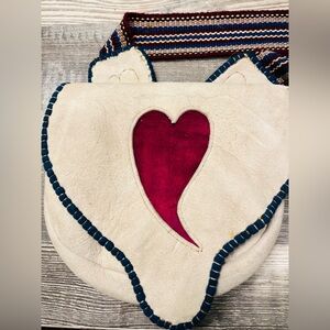 Native American Medicine bag with a heart having cultural meaning.